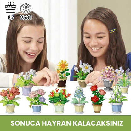 BlockFlorist™- Lego Nadide Tür Saksı