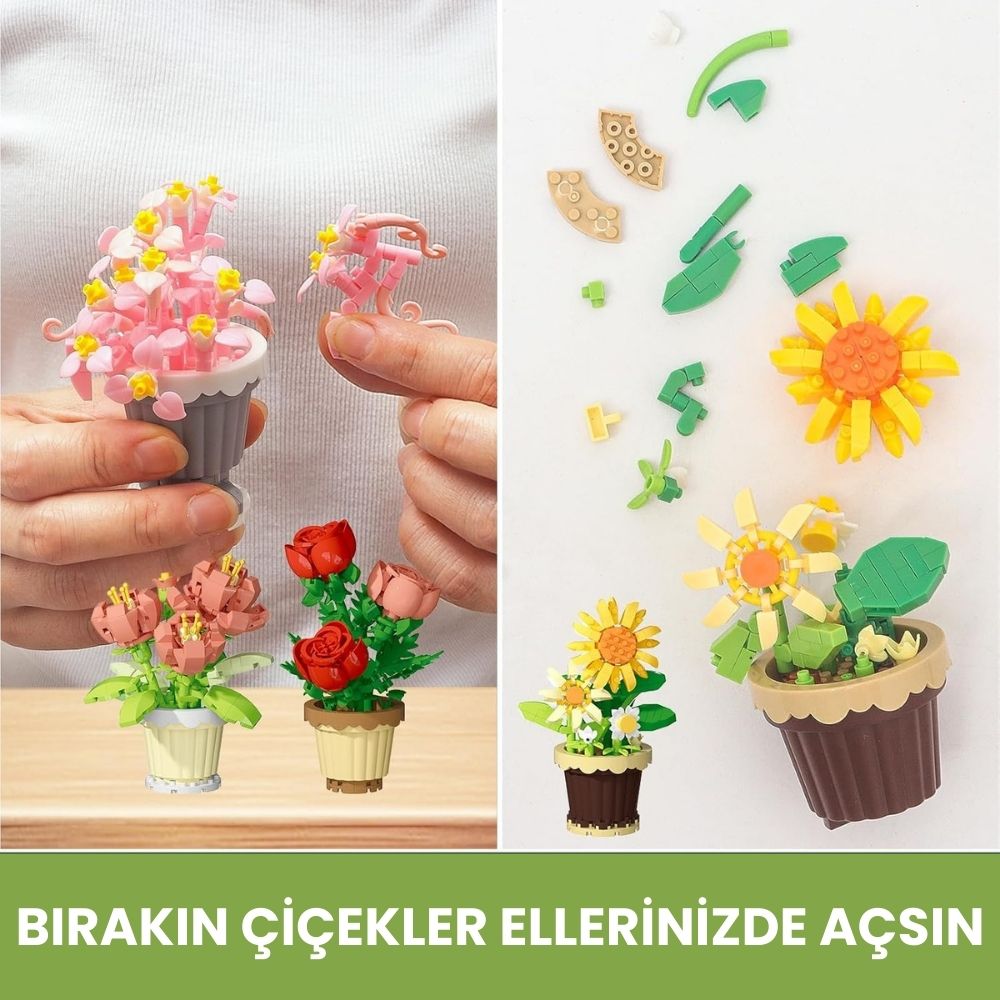 BlockFlorist™- Lego Nadide Tür Saksı